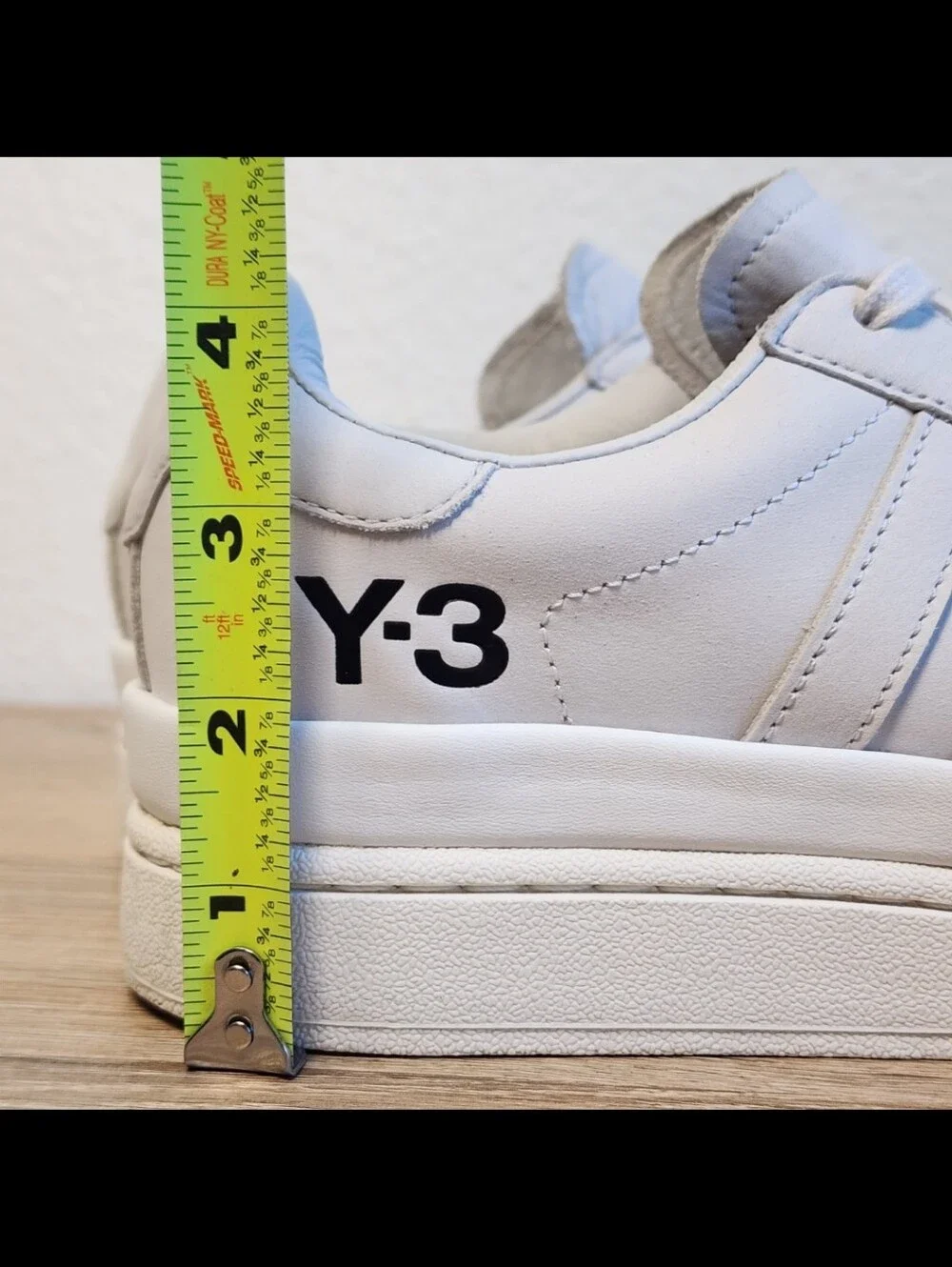 ADIDAS Y-3 Hicho Grey White FZ4339 Lace Up Sneaker Shoes Men's 5.5